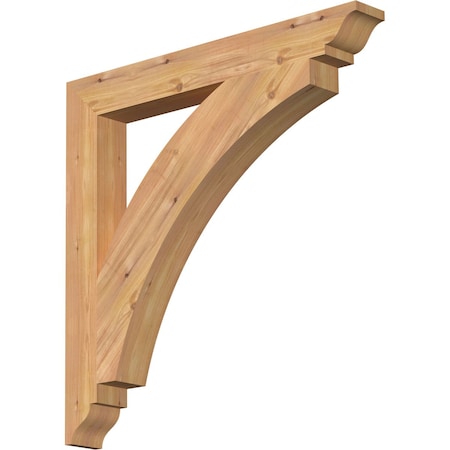 Ekena Millwork Thorton Traditional Smooth Bracket, Western Red Cedar, 3 1/2"W x 30"D x 30"H BKT04X30X30THR01SWR